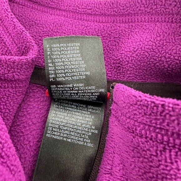 The North Face Women's Purple Athletic 1/4 Zip Fleece Activewear‎ Top Small/C38 - Picture 9 of 14